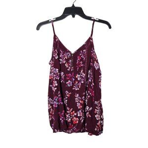 Floral Burgundy Women's Top